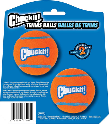 Chuckit! Tennis Ball 2 Pack Medium 6.5cm