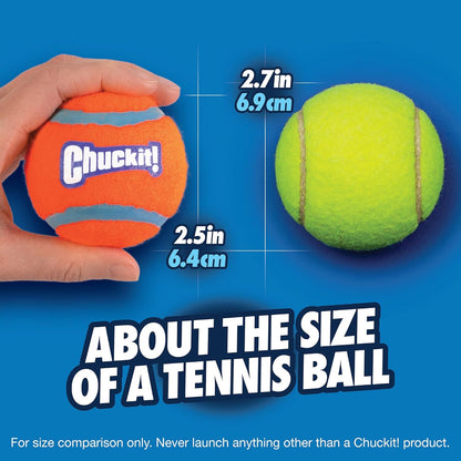 Chuckit! Tennis Ball 2 Pack Medium 6.5cm