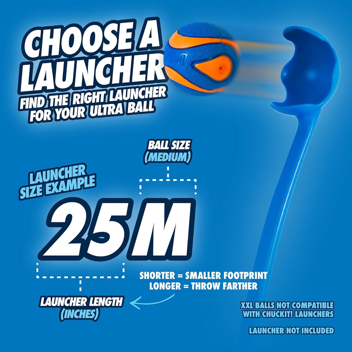 Chuckit! Ultra Squeaker Ball Medium 6.5cm 2 Pack