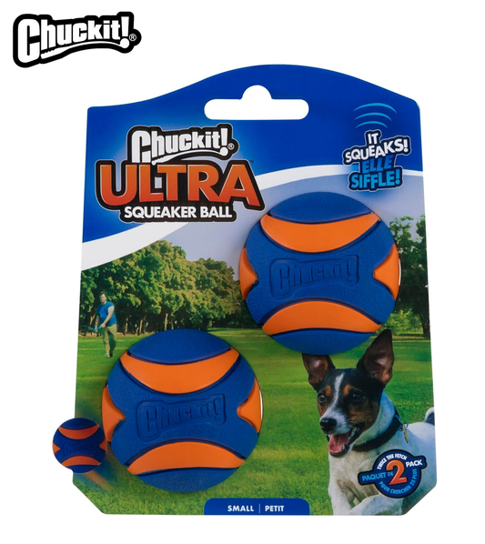 Chuckit! Ultra Squeaker Ball Small 2pck