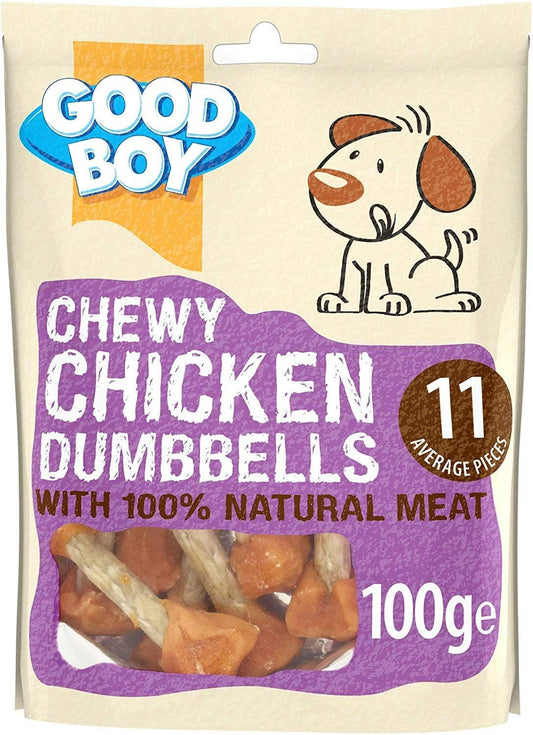 Good Boy Chicken Dumbbells 100g