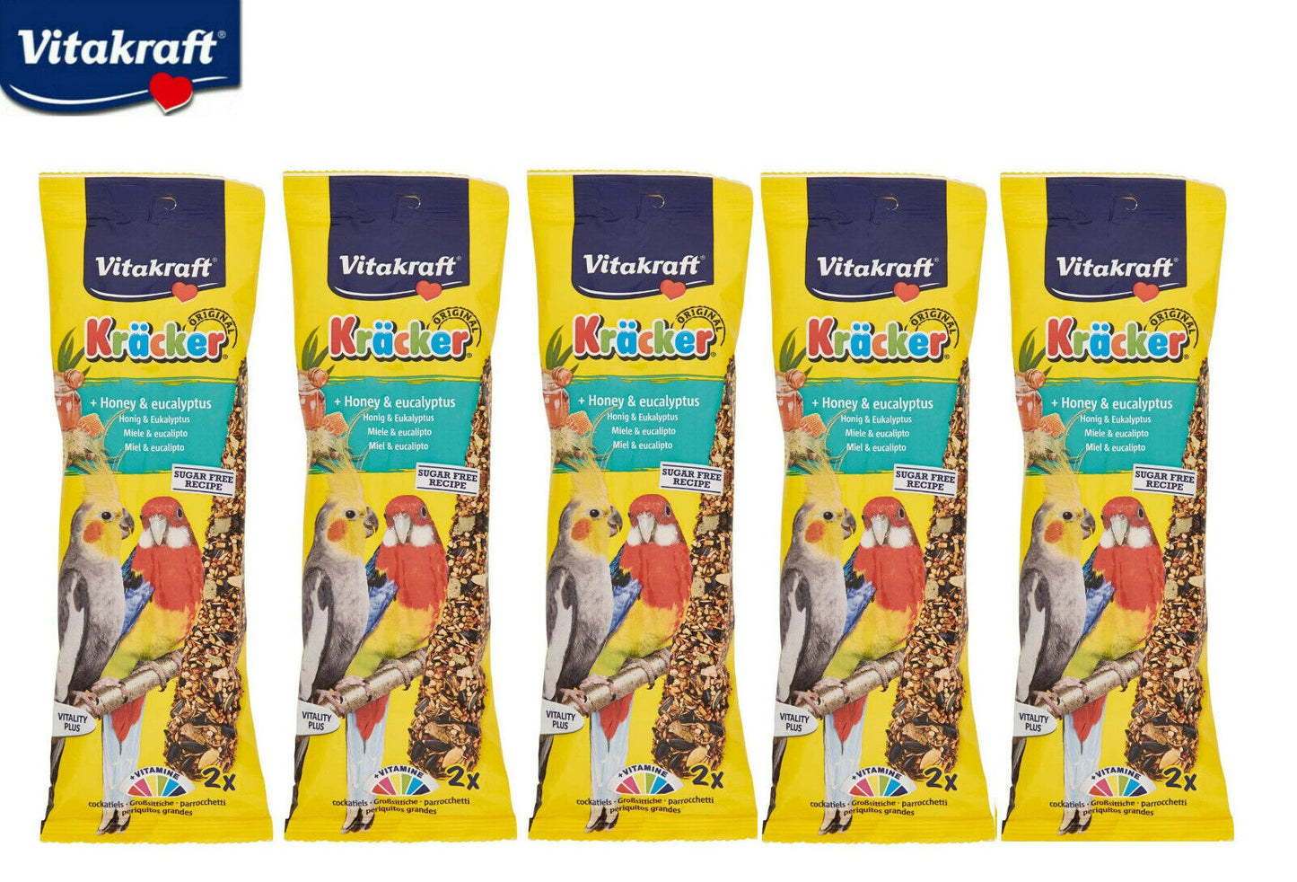 Vitakraft Cockateil & Parakeet Sticks Honey & Eucalyptus 2pcs