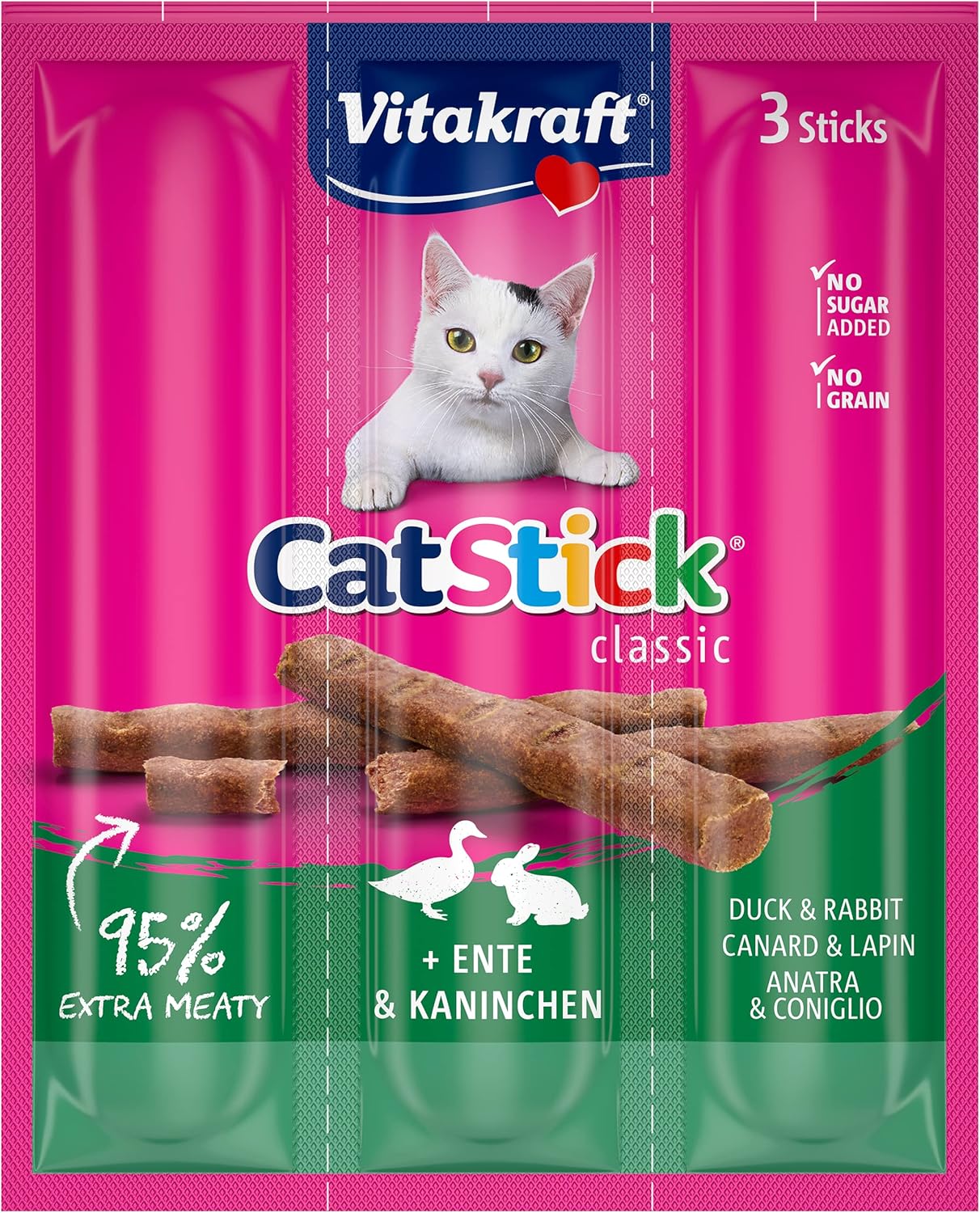 Vitakraft Cat Sticks Mini Duck & Rabbit 3pcs