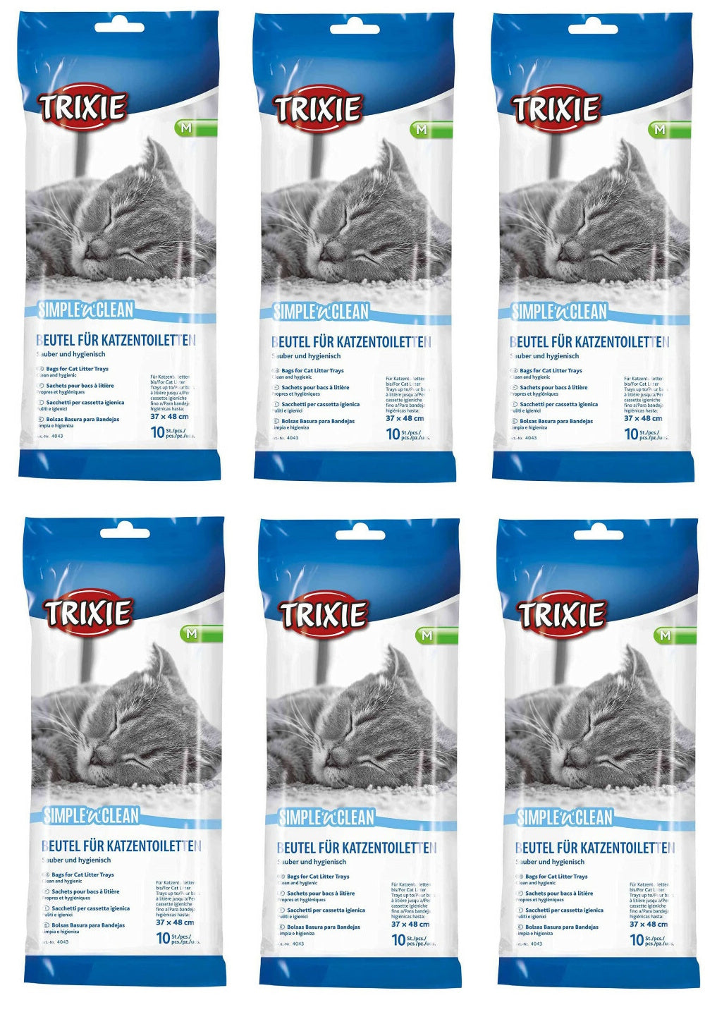 Trixie Cat Litter Tray Liners 37 x 48cm 10pcs