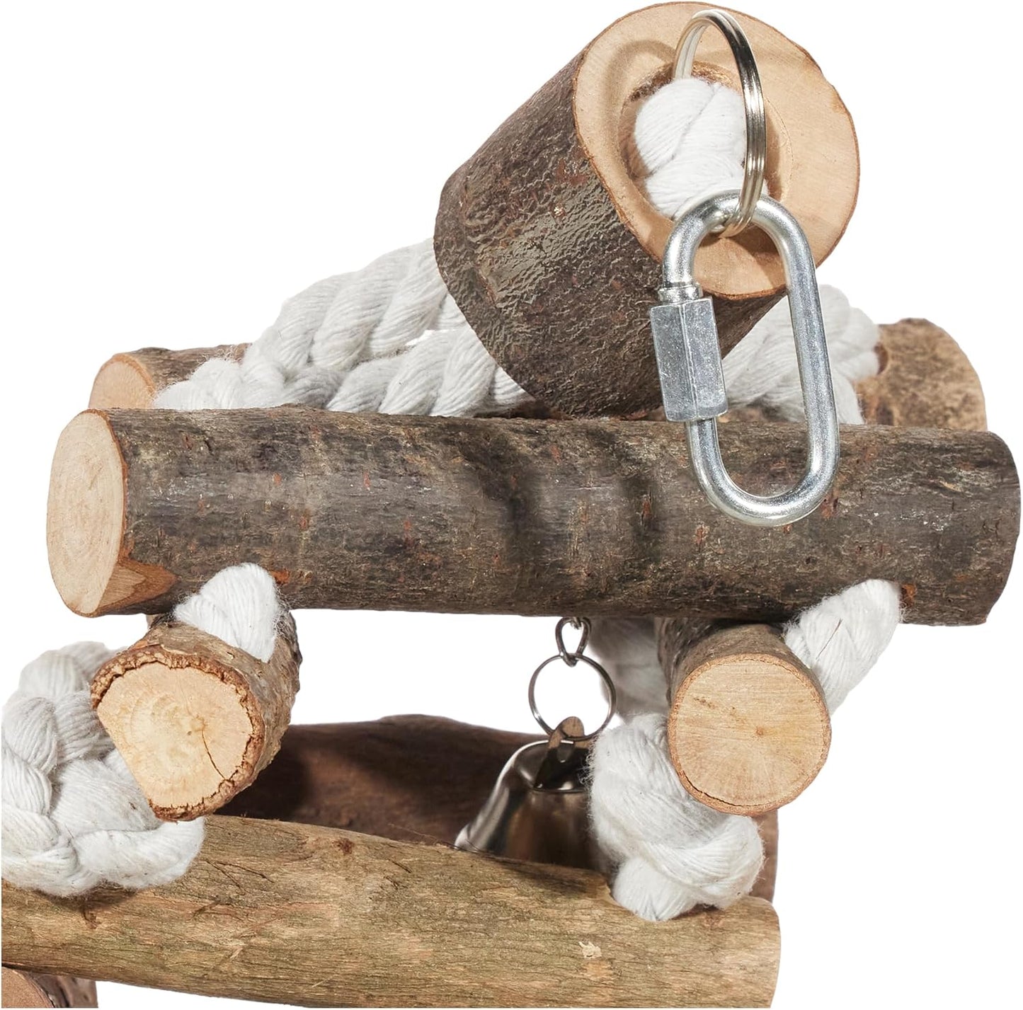 Trixie Natural Living Tower with Ropes 34cm – Small Pet Climbing Toy