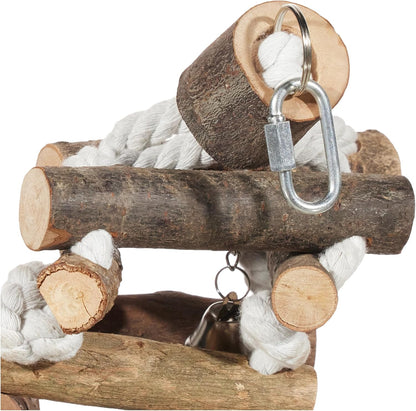 Trixie Natural Living Tower with Ropes 34cm – Small Pet Climbing Toy