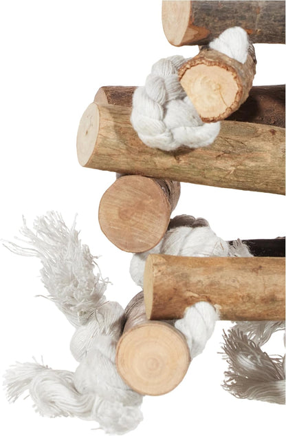 Trixie Natural Living Tower with Ropes 34cm – Small Pet Climbing Toy