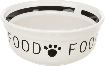 Trixie Eat On Feet Ceramic Cat Bowl Set White Bowls