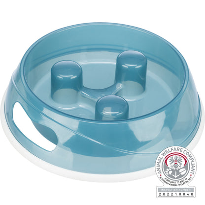 Trixie Slow Feed Bowl 0.45ltr Assorted Colours