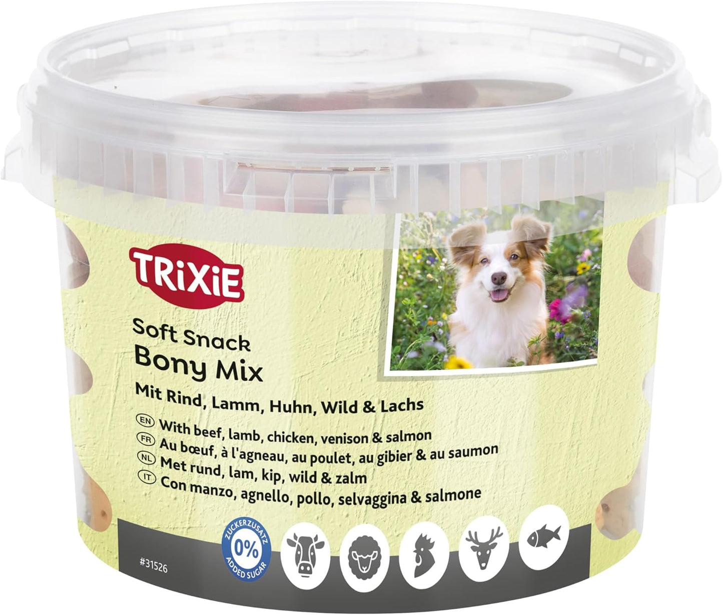 Trixie Soft Snacks Bony Mix Small Bite Sized Dog Treats - Perfect For Training 1.8kg