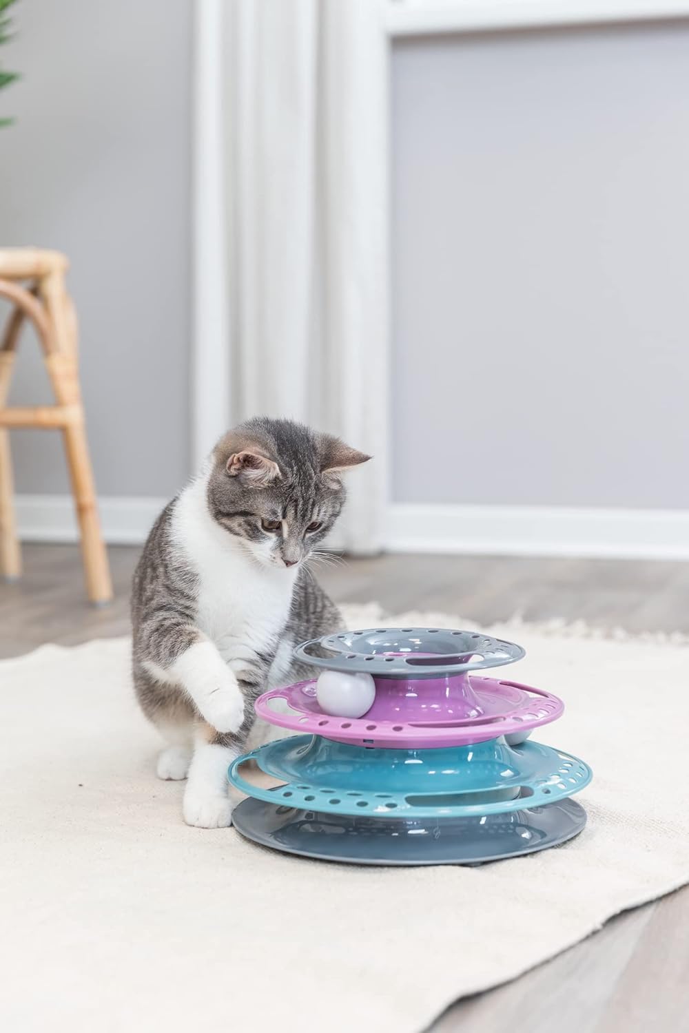Trixie Catch the Balls Cat Toy – 3 Tier Interactive Play Tower