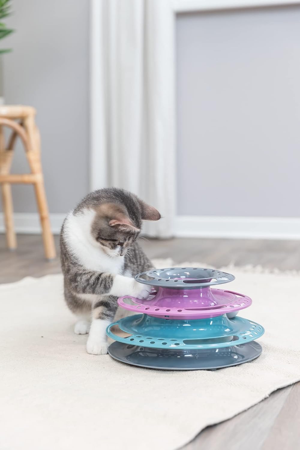 Trixie Catch the Balls Cat Toy – 3 Tier Interactive Play Tower