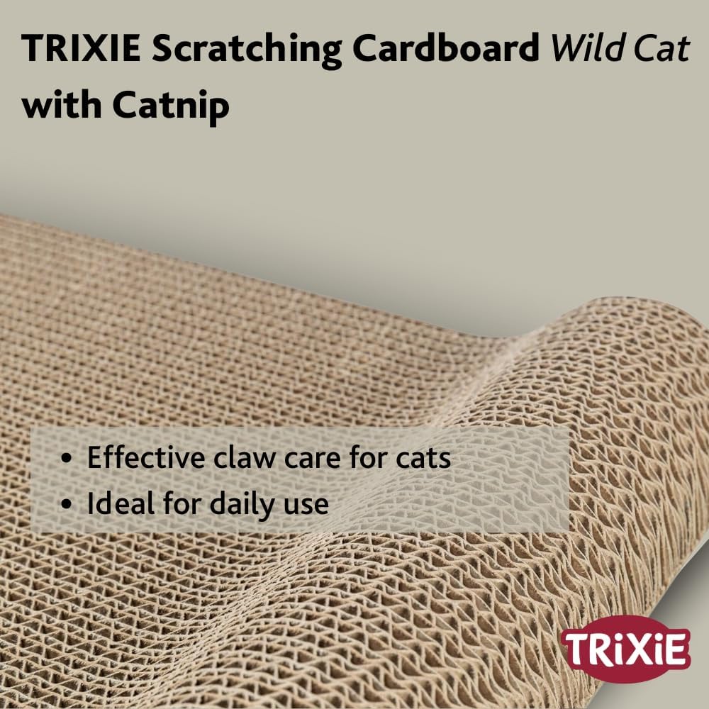 Trixie Wild Cat Cardboard Cat Scratching Mat 41 x 7 x 24cm