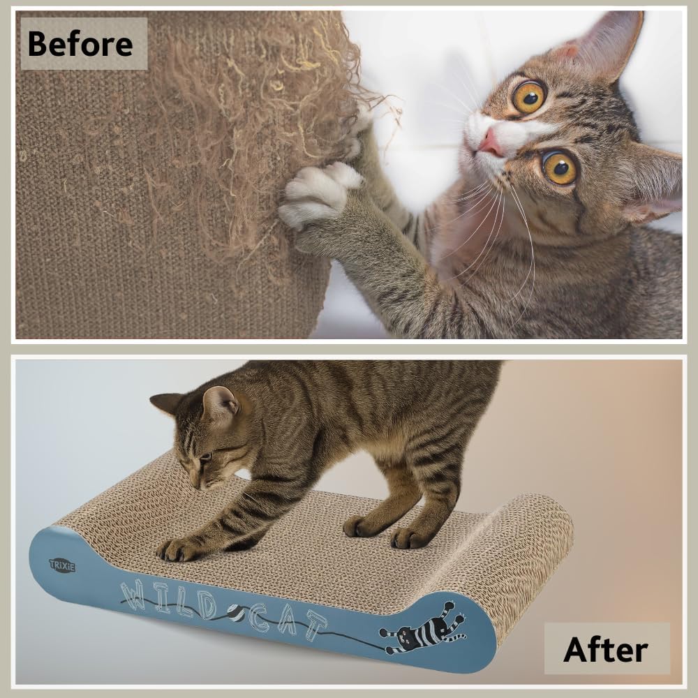 Trixie Wild Cat Cardboard Cat Scratching Mat 41 x 7 x 24cm