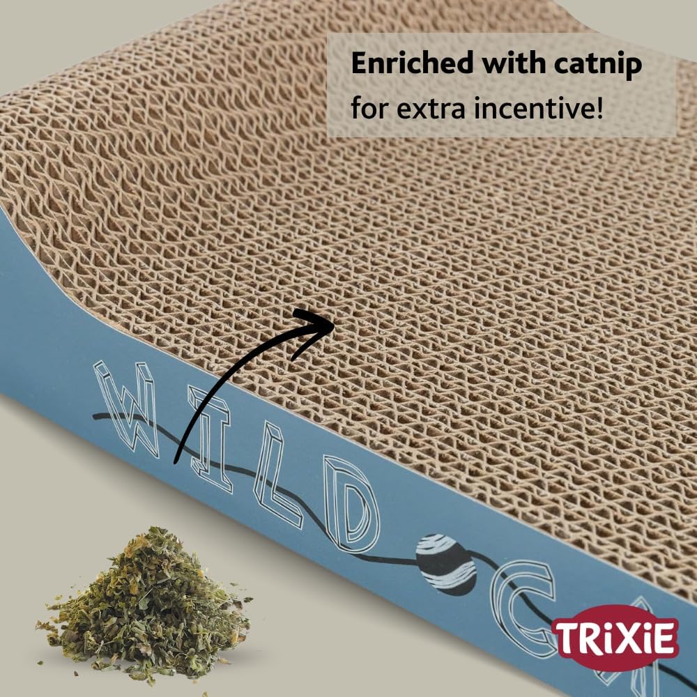 Trixie Wild Cat Cardboard Cat Scratching Mat 41 x 7 x 24cm