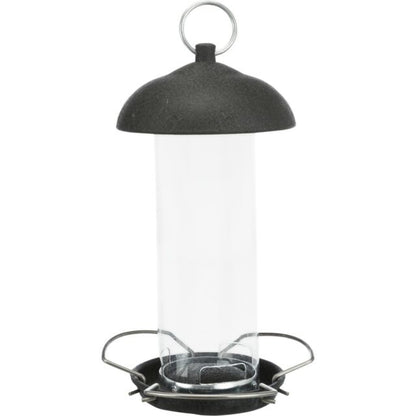 Trixie Hanging Bird Seed Feeder Hammertone Black Metal