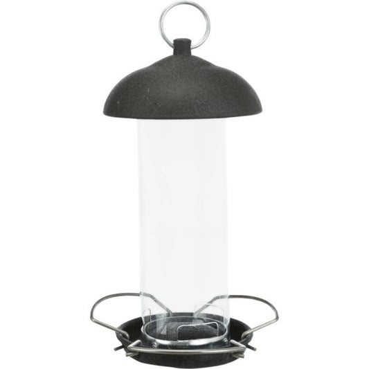 Trixie Hanging Bird Seed Feeder Hammertone Black Metal