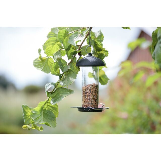 Trixie Hanging Bird Seed Feeder Hammertone Black Metal
