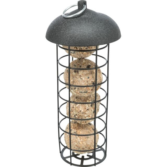 Trixie Hanging Fat ball Feeder Hammertone Black Metal