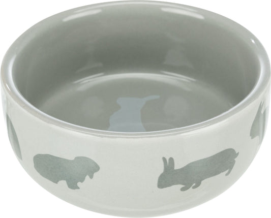 Trixie Ceramic Rabbit Motif Bowl 250ml 11cm