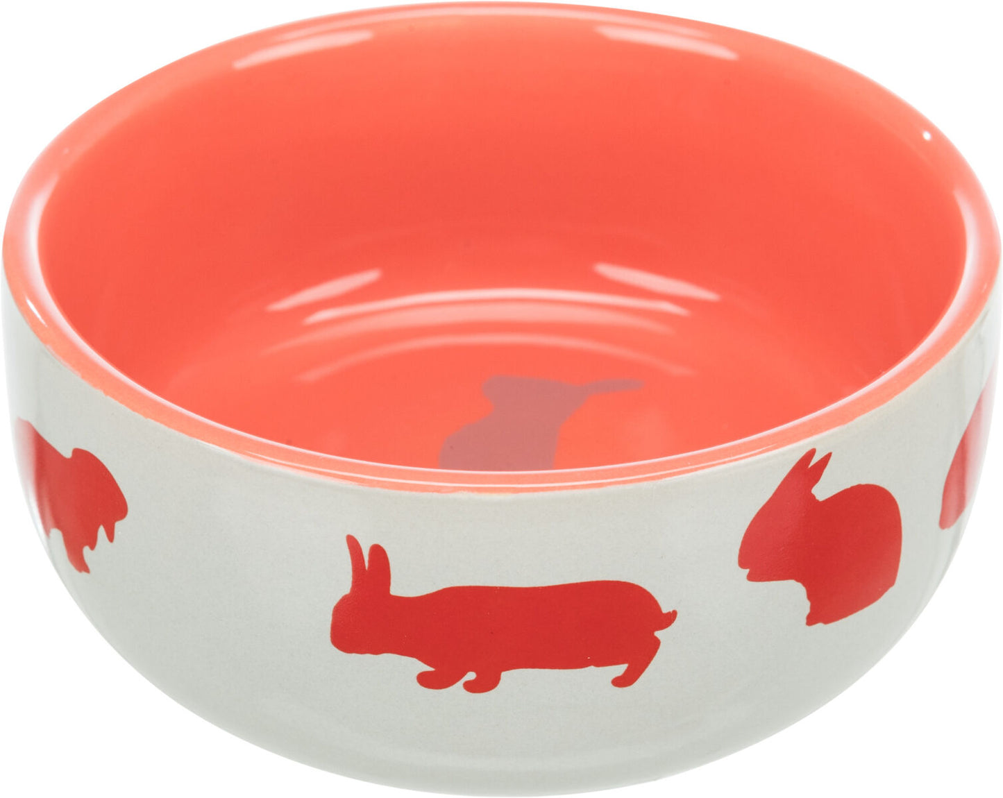 Trixie Ceramic Rabbit Motif Bowl 250ml 11cm