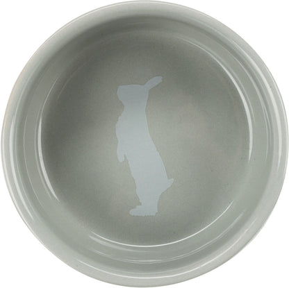 Trixie Ceramic Rabbit Motif Bowl 250ml 11cm