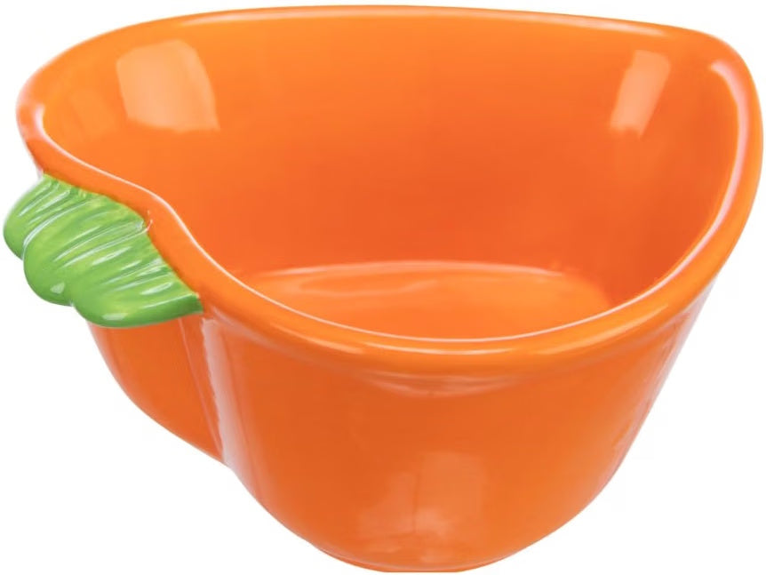 Trixie Carrot Ceramic Small Animal Bowl 180ml 12 x 11cm