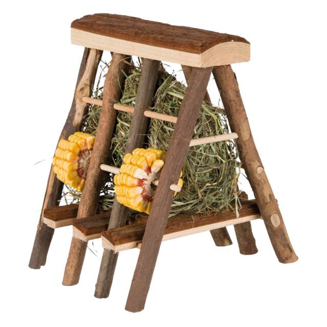 Trixie Small Animal Hay Manger With Hay 17 x 20 x 17cm