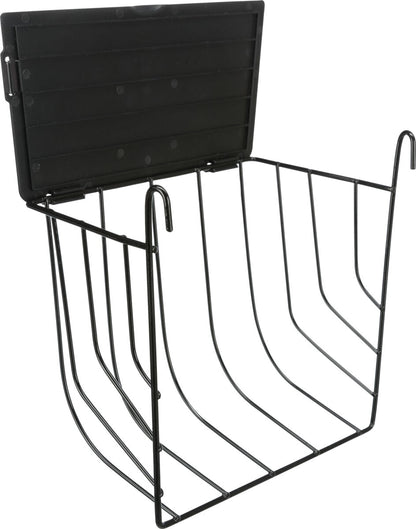 Trixie Medium Black Hay Manger With Lid 20 x 18 x 12cm