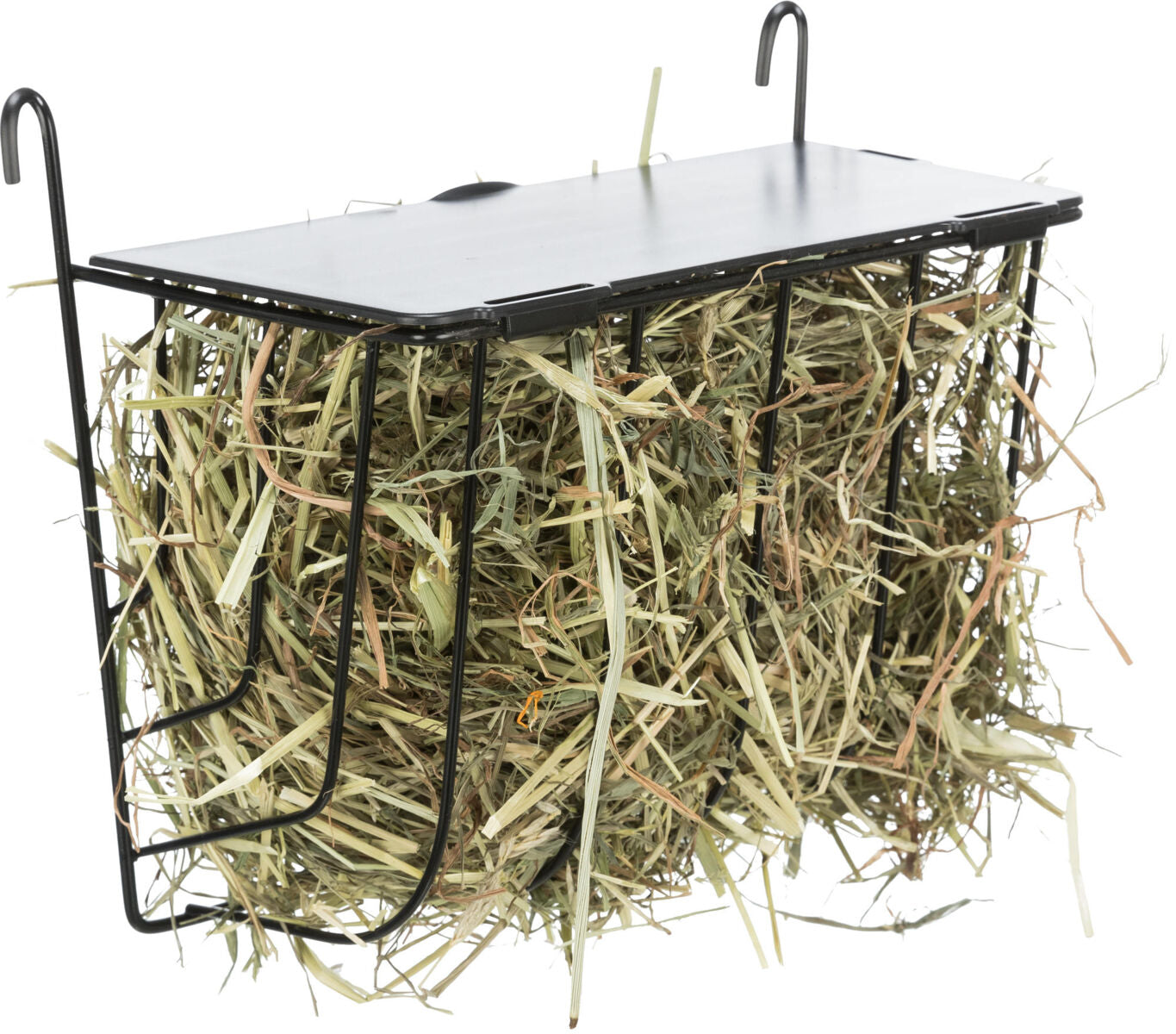 Trixie Medium Black Hay Manger With Lid 20 x 18 x 12cm