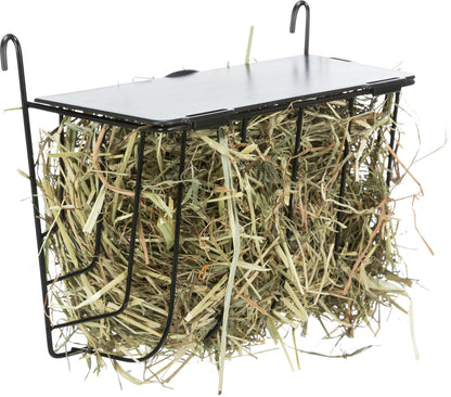 Trixie Medium Black Hay Manger With Lid 20 x 18 x 12cm