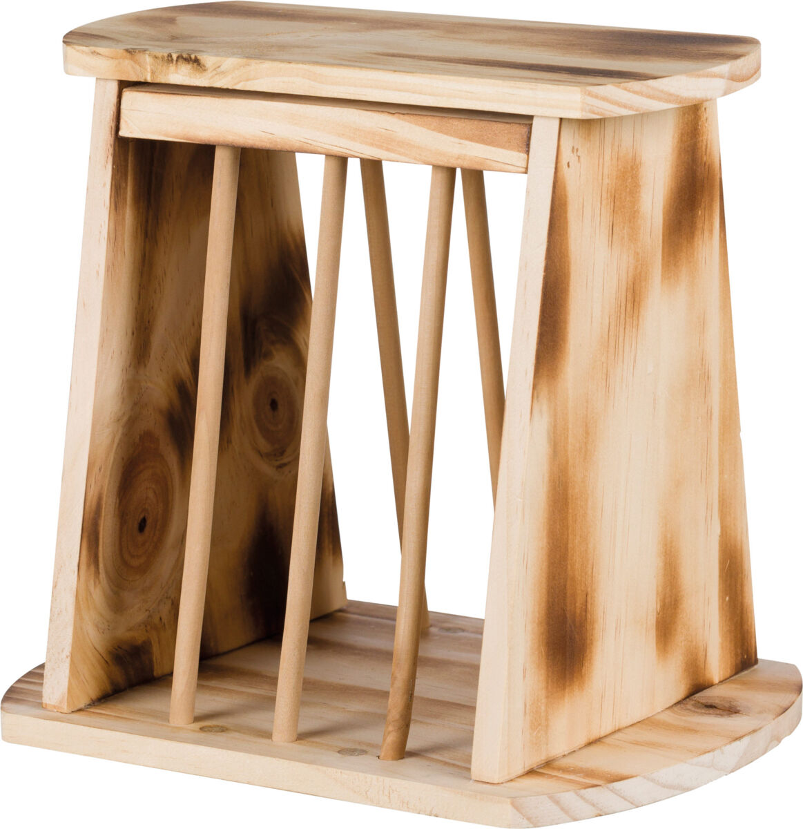 Trixie Flamed Wooden Hay Manger With Lid