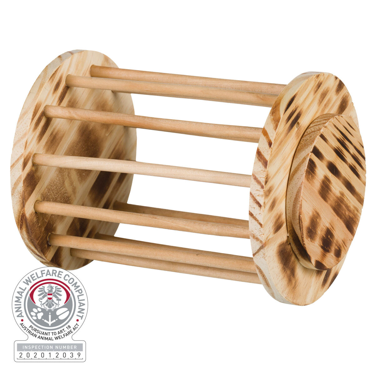 Trixie Large Flamed Wooden Hay Manger With Lid