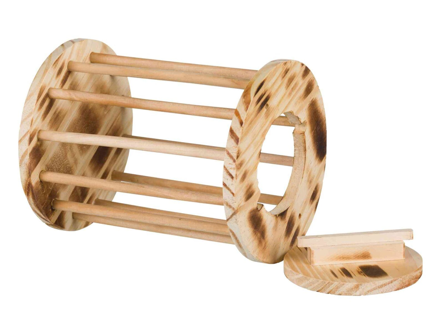 Trixie Large Flamed Wooden Hay Manger With Lid