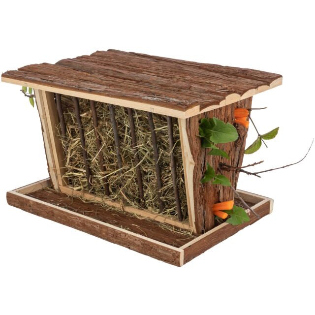 Trixie Free Standing Wooden Hay Manger 40 x 22 x 30cm