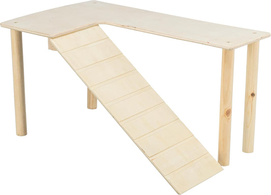 Trixie Natural Wooden Platform With Ramp 47 x 25 x 30cm