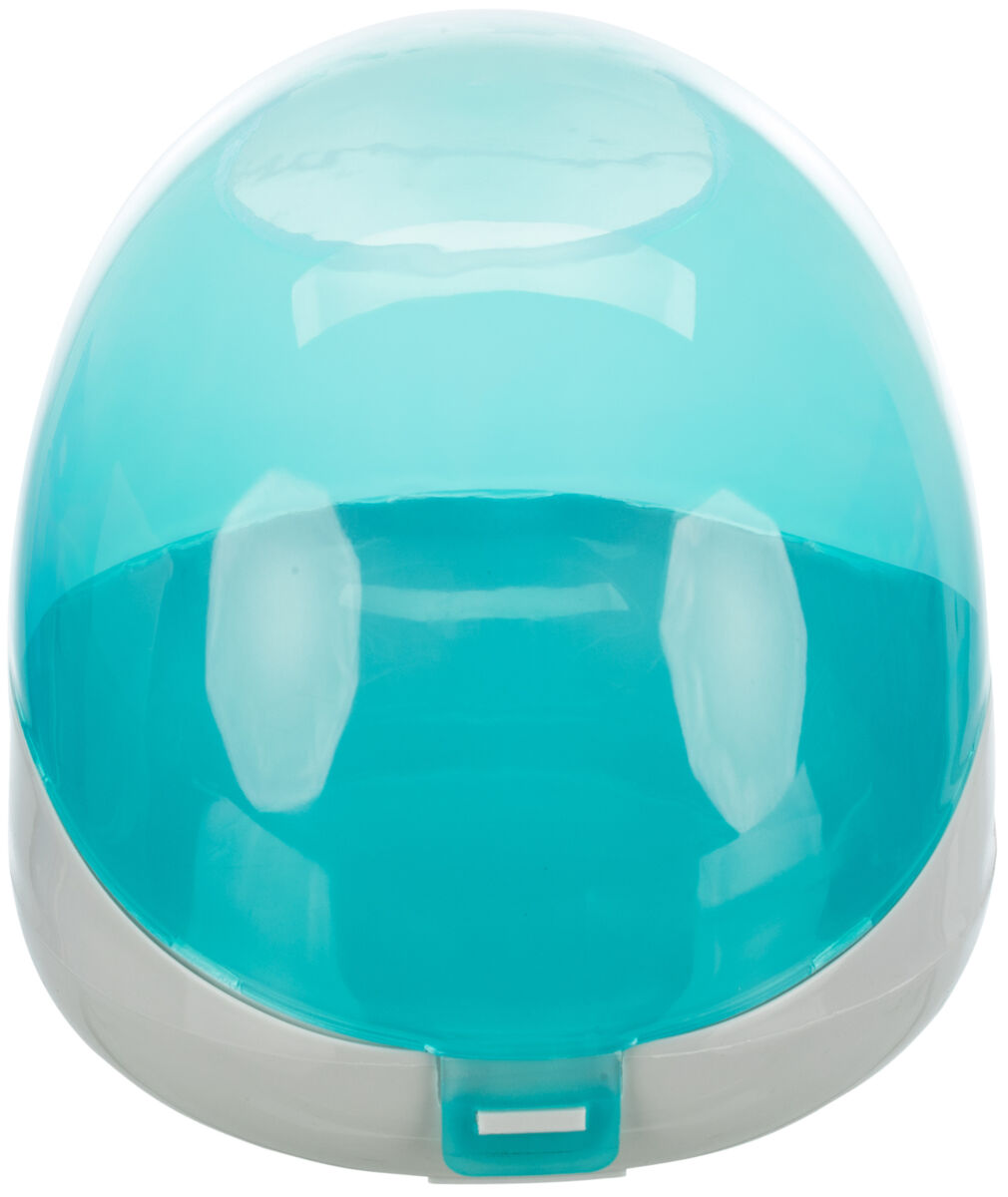 Trixie Degu & Chinchilla Plastic Sand Bath Grey & Turquoise 27 x 18 x 16cm
