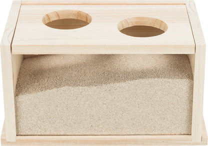 Trixie Wooden Sand Bath With Perspex Front