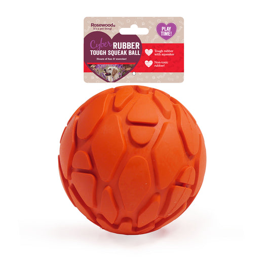 Rosewood Small Tough Rubber Squeaky Ball