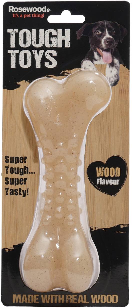 Rosewood Tough Toys Wood Flavour Bone Large