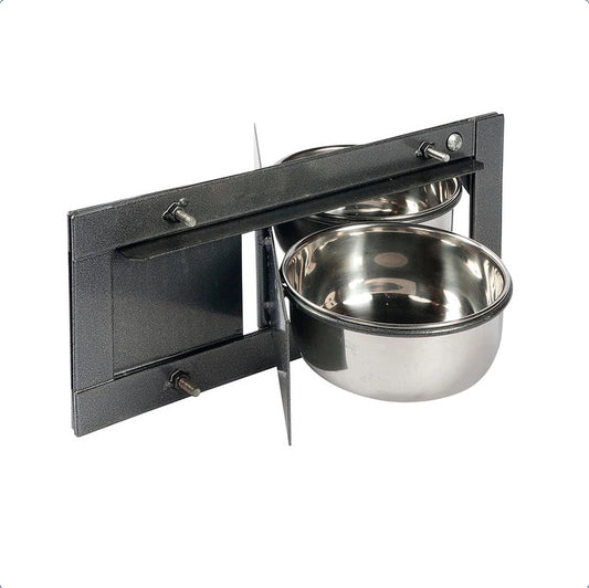 Sky Pets Swing Feeder 2 Bowl 5" Food Or Water Bird Feeders