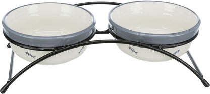 Trixie Eat On Feet Ceramic Cat Bowl Set