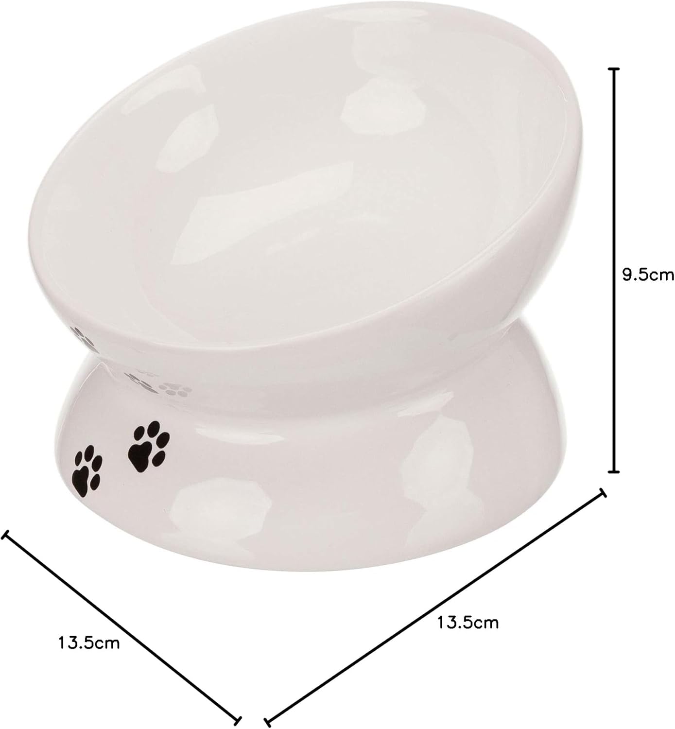 Trixie Elevated Ceramic Bowl White 150ml / 13cm