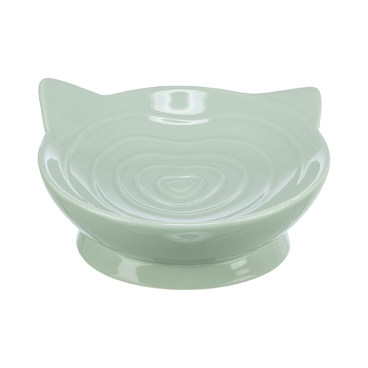 Trixie Viviana Elevated Ceramic Cat Bowl 150ml 14cm Sage