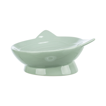 Trixie Viviana Elevated Ceramic Cat Bowl 150ml 14cm Sage