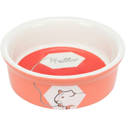 Trixie Hello Comic Guinea Pig Ceramic Bowl 12cm / 240ml