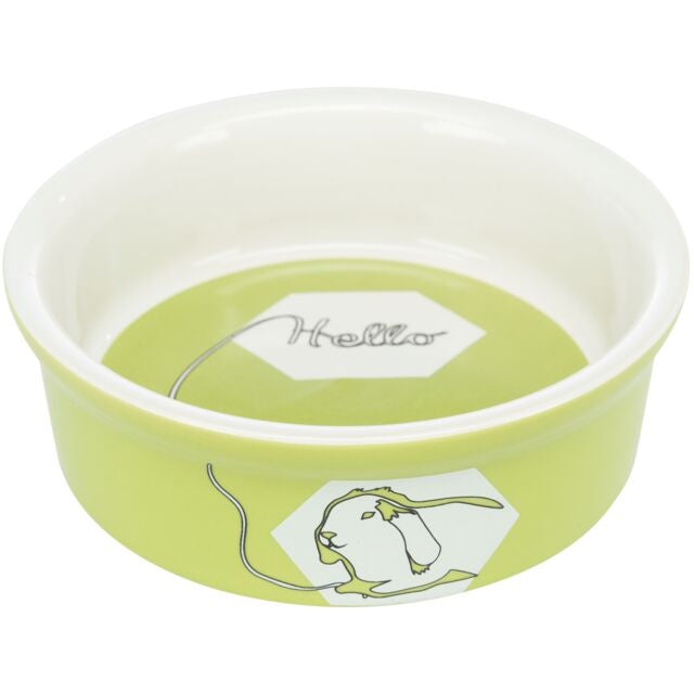 Trixie Hello Comic Rabbit Ceramic Bowl 12cm / 240ml