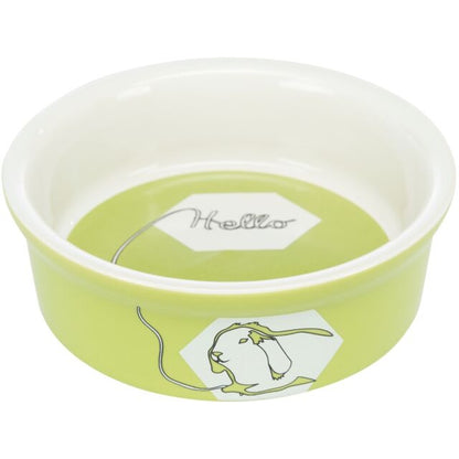 Trixie Hello Comic Rabbit Ceramic Bowl 12cm / 240ml