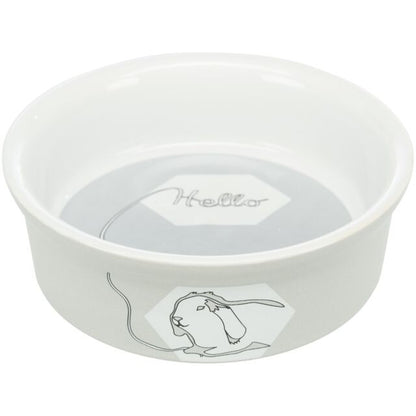 Trixie Hello Comic Rabbit Ceramic Bowl 12cm / 240ml