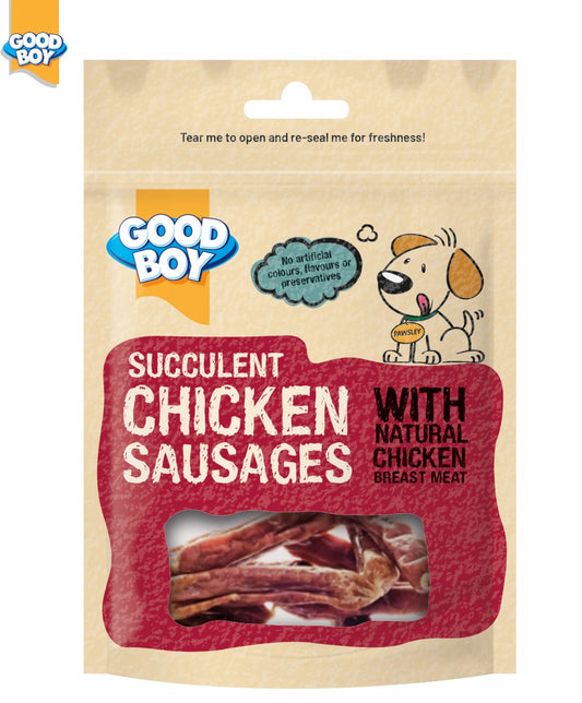 Good Boy Succulent Chicken Sausages 75g